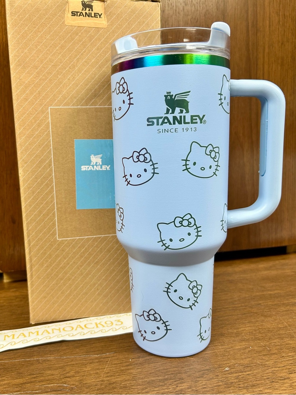 Hello Kitty Stanley Tumbler, Blue, NEW